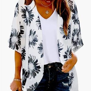 Kimono Cardigan Cover Up Floral